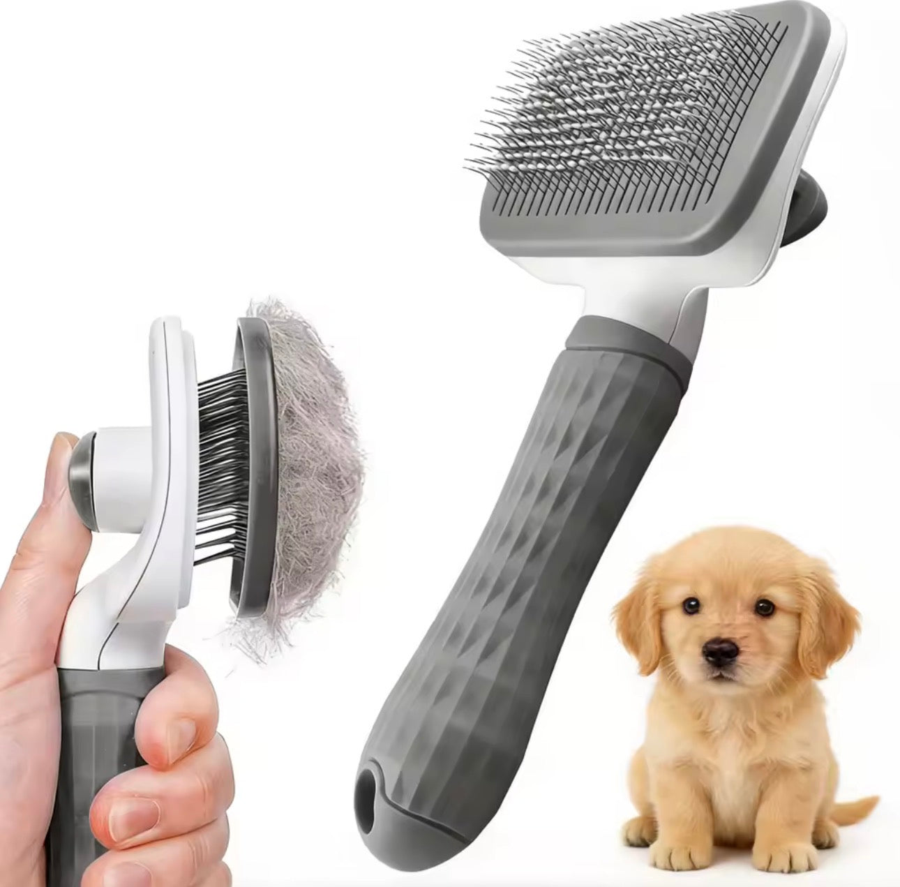 Dual-Use Dog Cat Grooming Brush